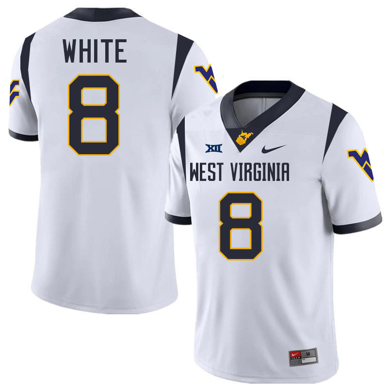 Kyzir White WVU Jersey,West Virginia Mountaineers #8 Kyzir White Jersey Youth College-White